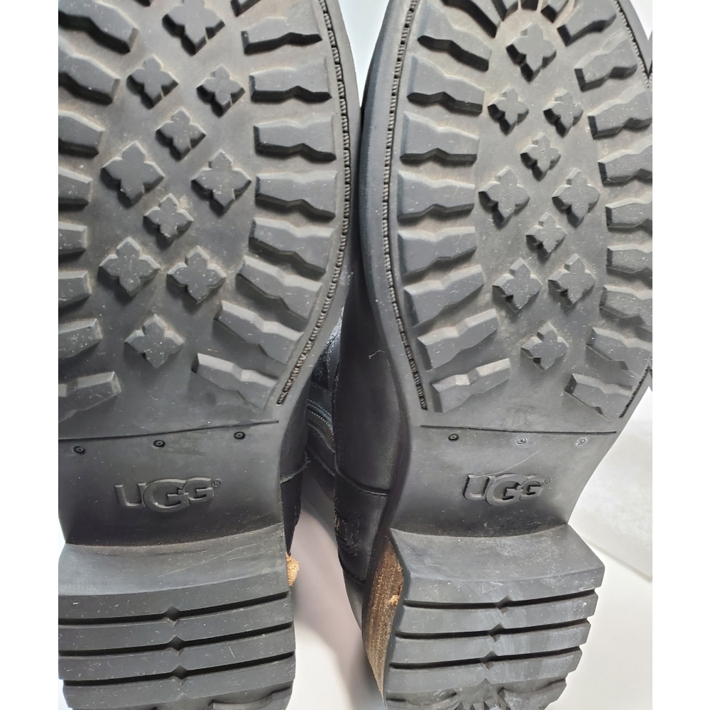 UGG black leather boots - Picture 12 of 16
